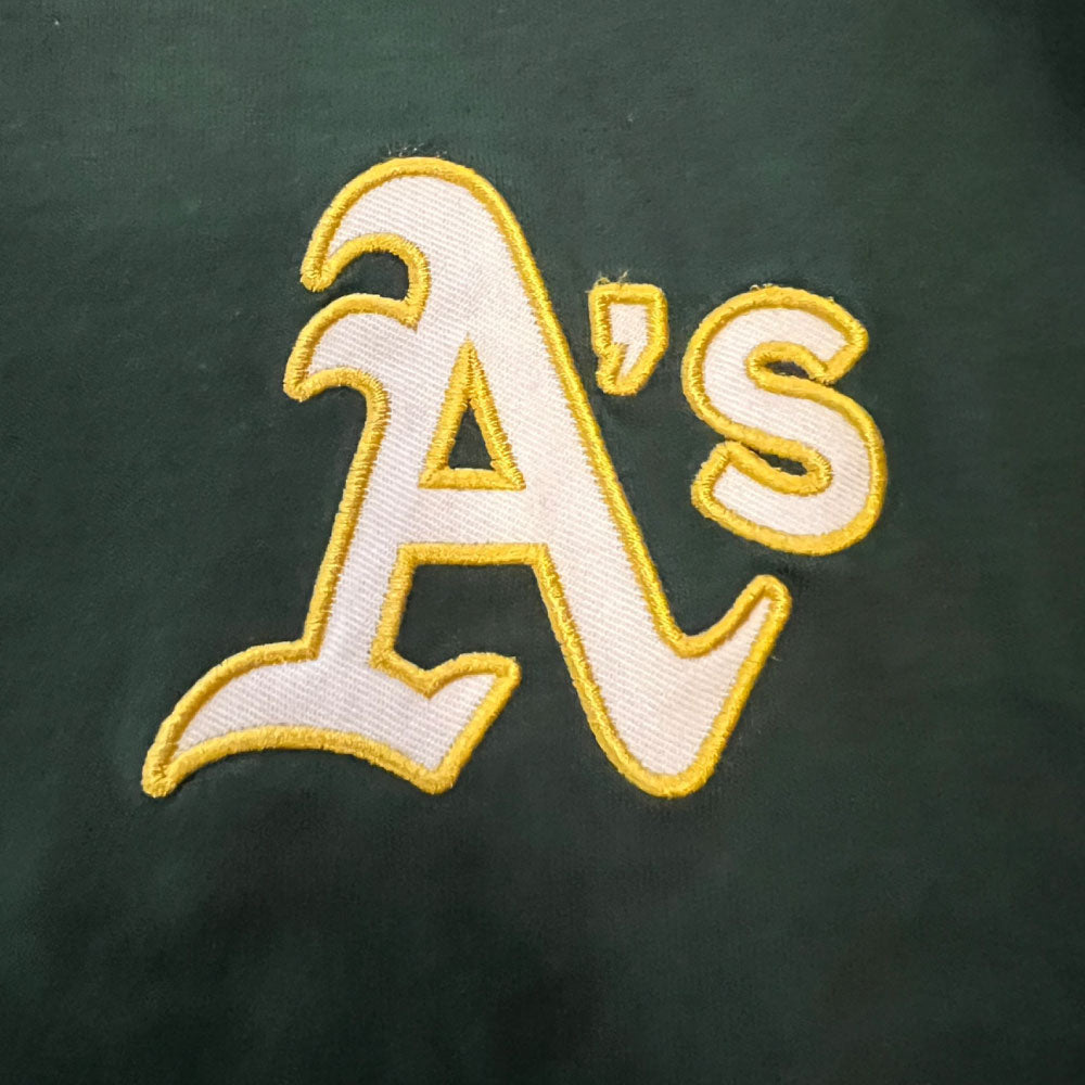 X Oakland Athletics Logo S/S Tee オークランド アスレチックス 半袖 刺繍 Tシャツ 公式 Official