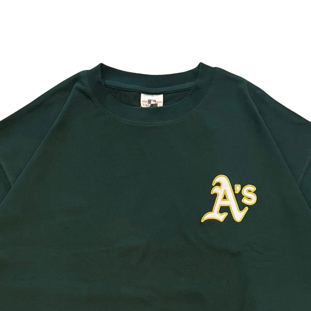 X Oakland Athletics Logo S/S Tee オークランド アスレチックス 半袖 刺繍 Tシャツ 公式 Official