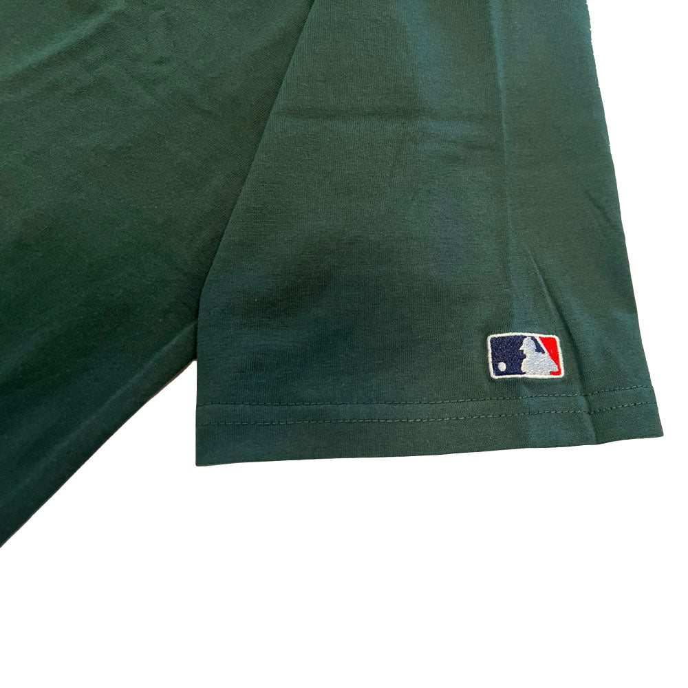 X Oakland Athletics Logo S/S Tee オークランド アスレチックス 半袖 刺繍 Tシャツ 公式 Official