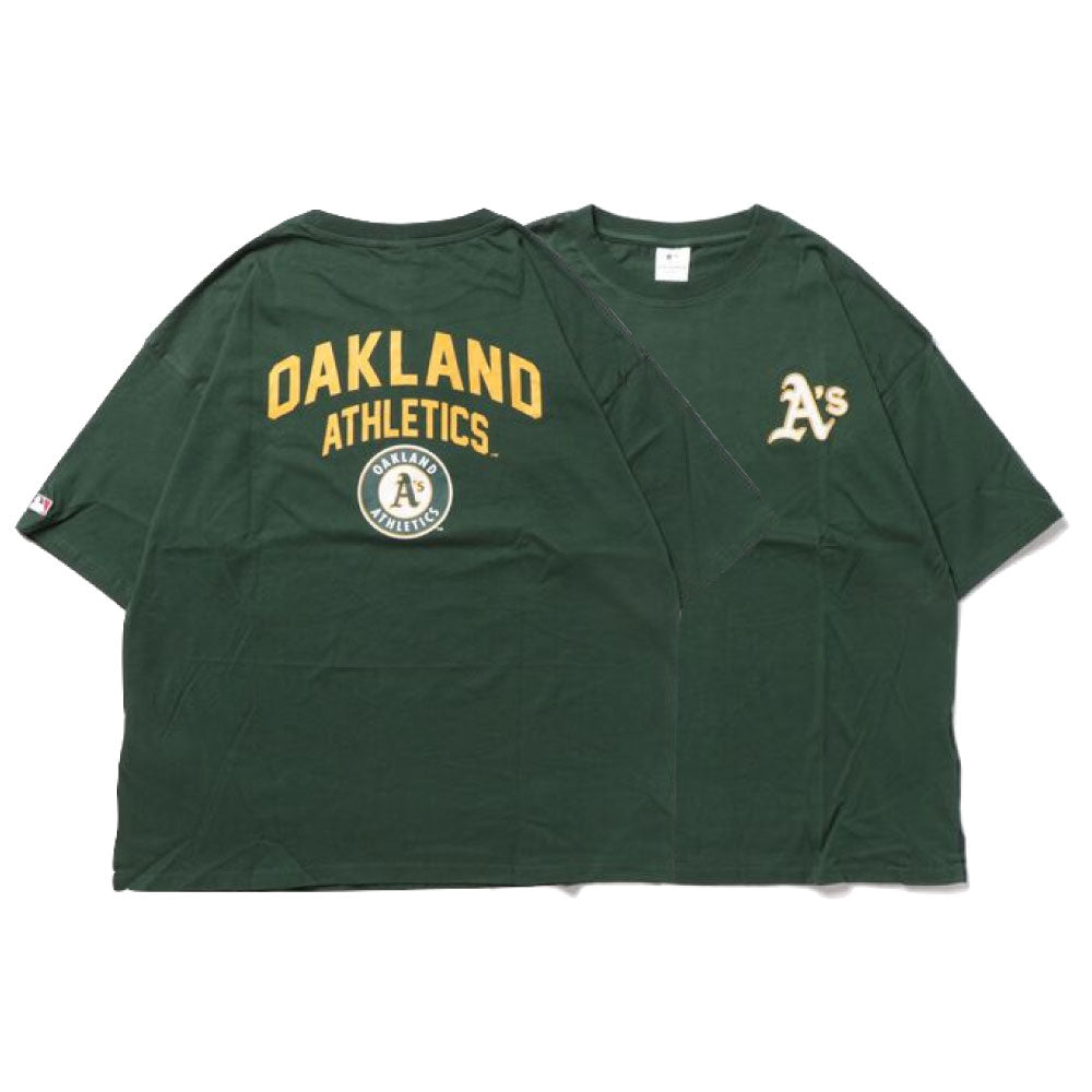 X Oakland Athletics Logo S/S Tee オークランド アスレチックス 半袖 刺繍 Tシャツ 公式 Official