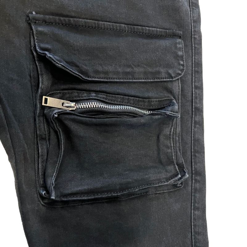 PRSTGE Zip Cargo Skinny Jeans v3 Premium Denim Pants デニム カーゴ スキニー パンツ