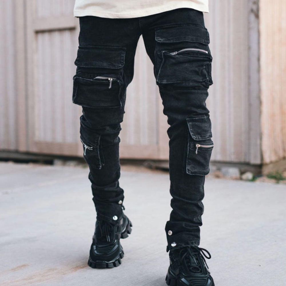 PRSTGE Zip Cargo Skinny Jeans v3 Premium Denim Pants デニム カーゴ スキニー パンツ