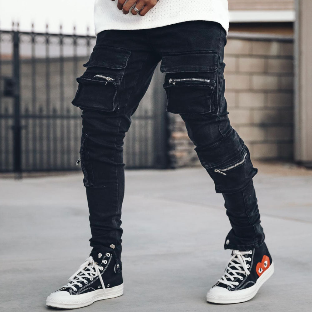 PRSTGE Zip Cargo Skinny Jeans v3 Premium Denim Pants デニム カーゴ スキニー パンツ