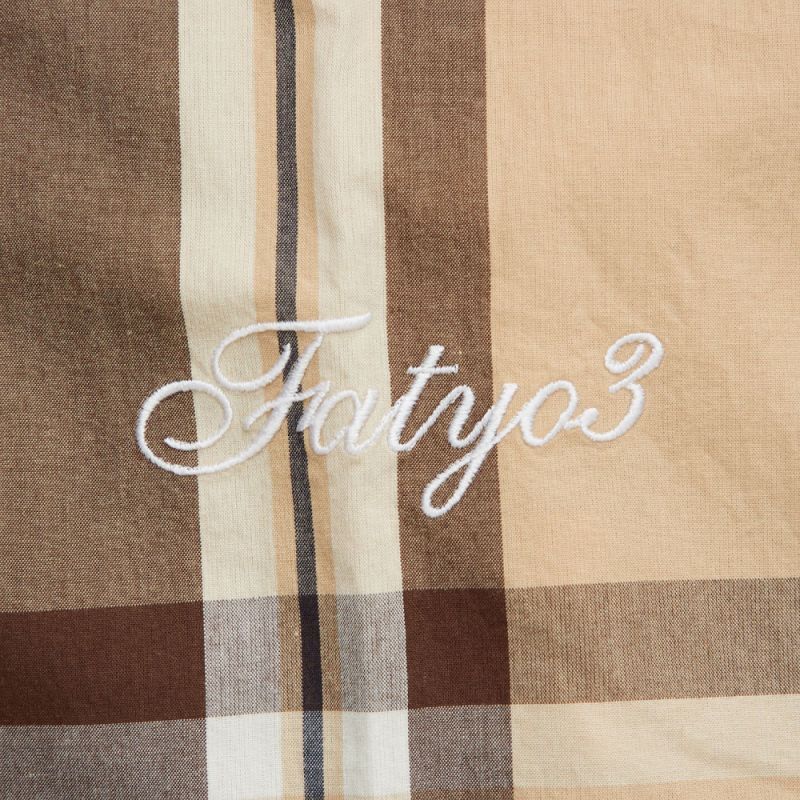 Dekachek L/S Shirt 長袖 ボタンダウン チェック シャツ Beige