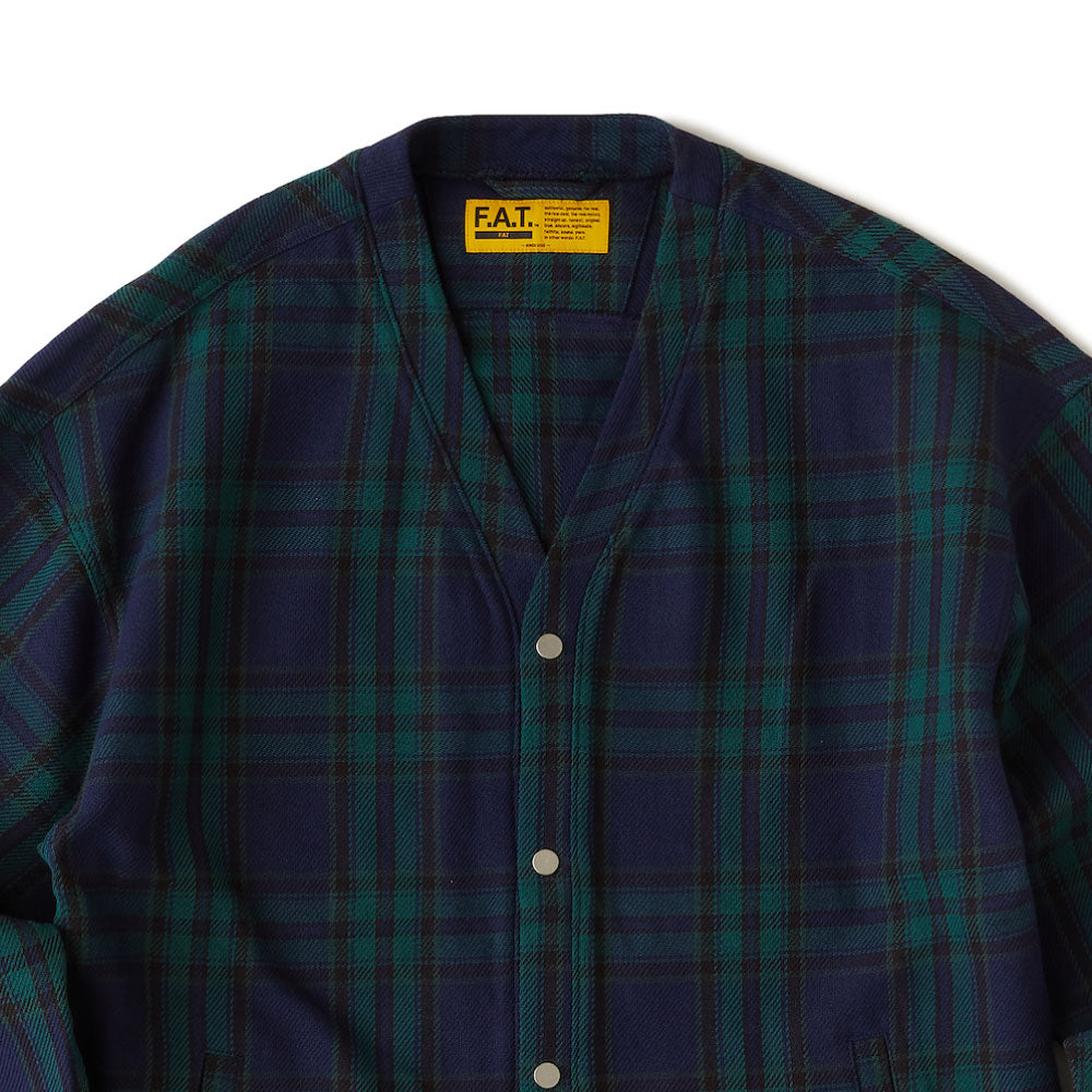 Flannogan Fannel Check Cardigan タータン チェック スナップ カーディガン