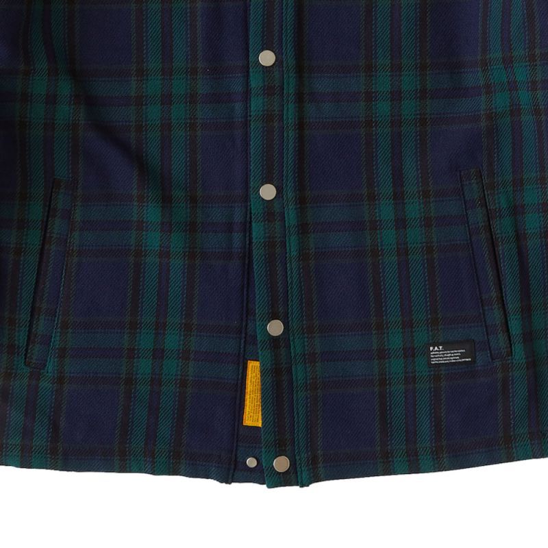 Flannogan Fannel Check Cardigan タータン チェック スナップ カーディガン