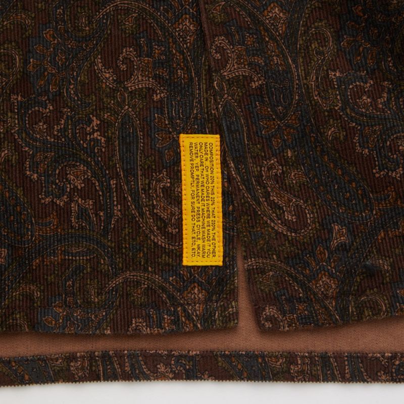 MEGASLEY Paisley Corduroy L/S Shirts ペイズリー コーデュロイ 長袖 シャツ