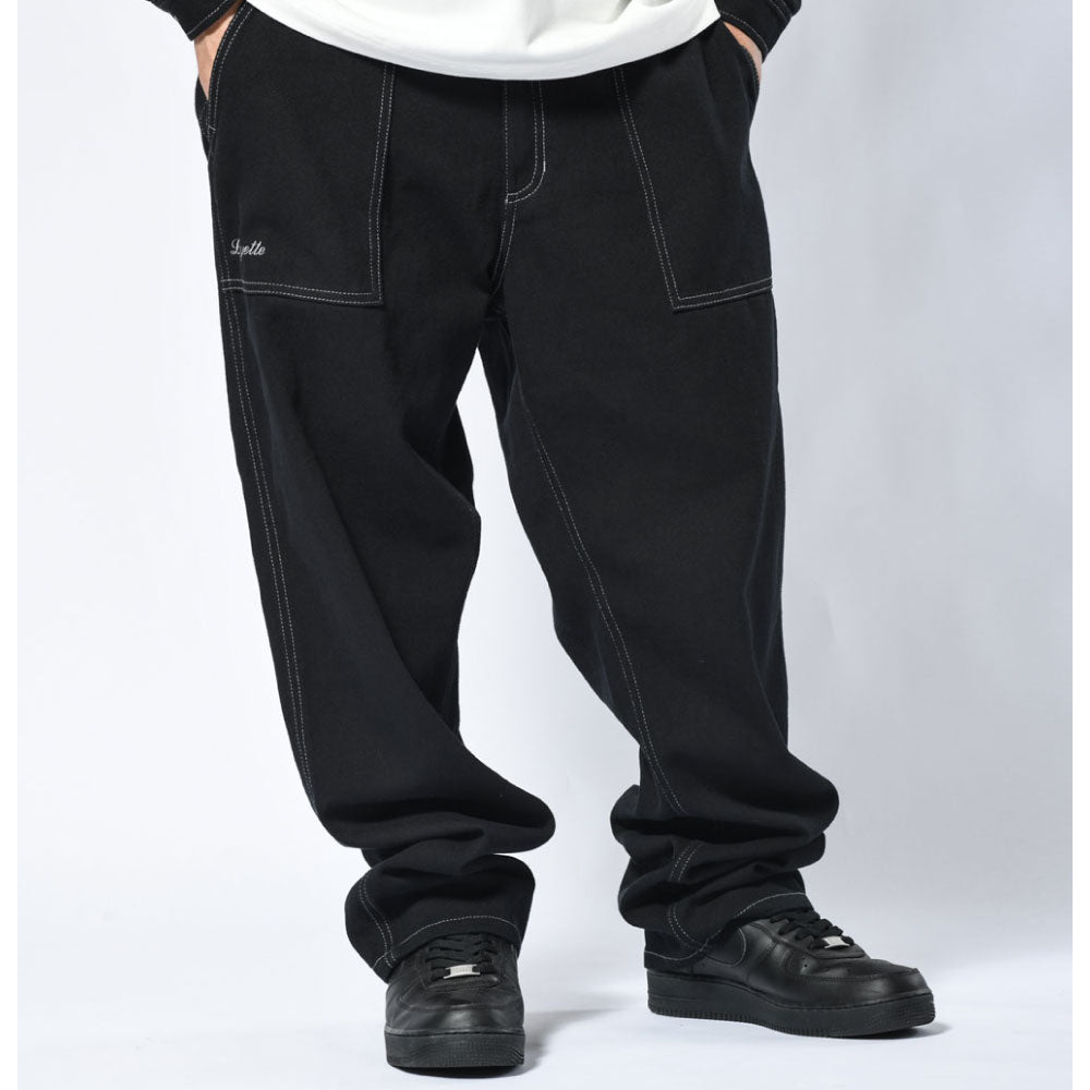 Cotton Twill Baker Pants ストレート ベイカー パンツ