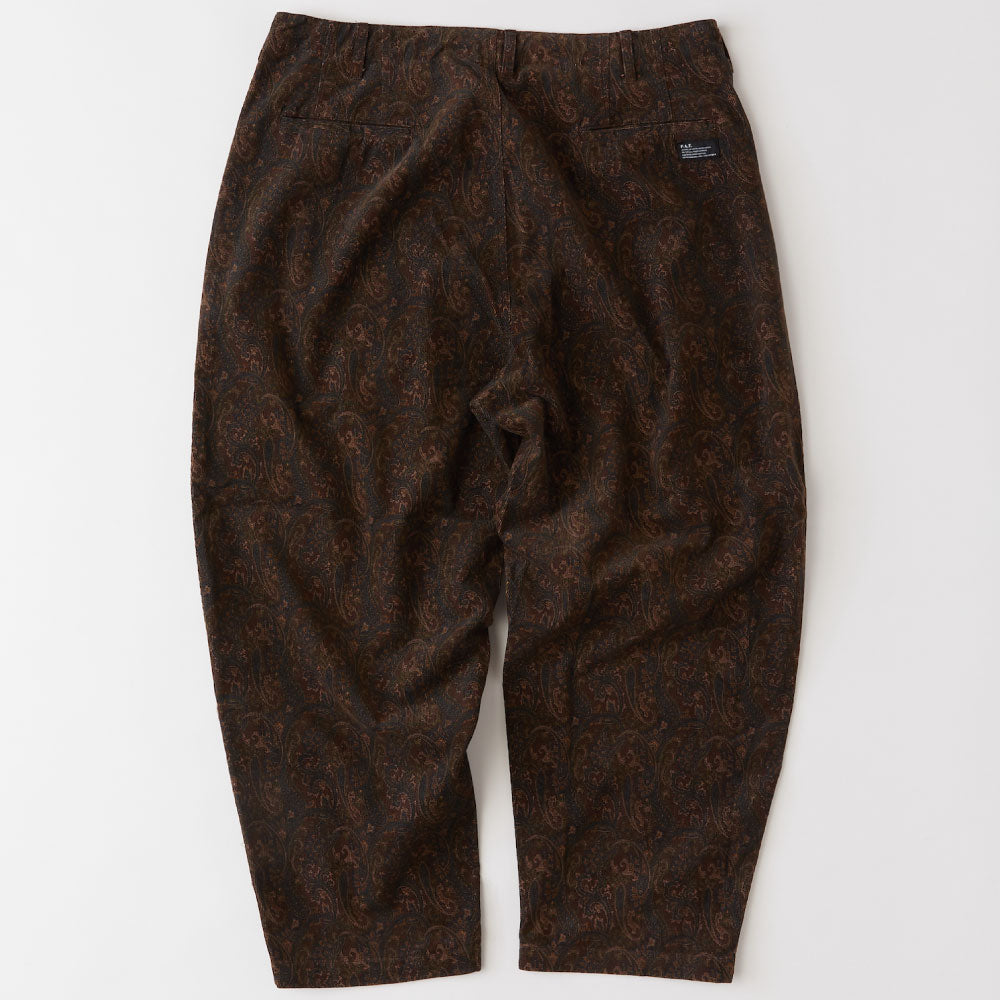 BAGGYSLEY Paisley Corduroy Pants ペイズリー コーデュロイ ワイド テーパード パンツ