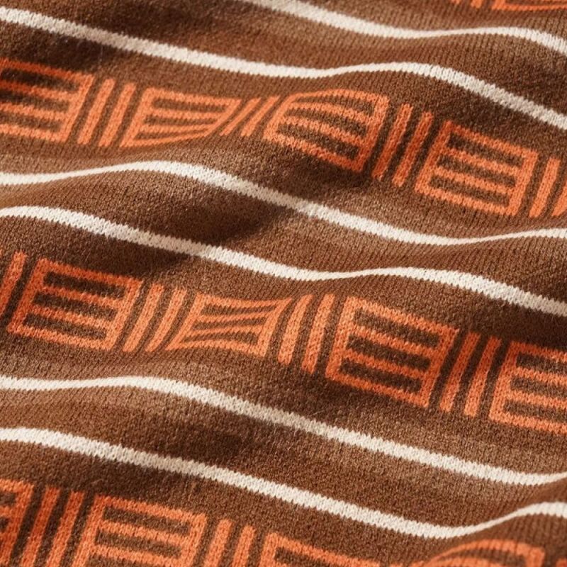 Windsor Knitted Sweater -Brown ニット ポロ セーター