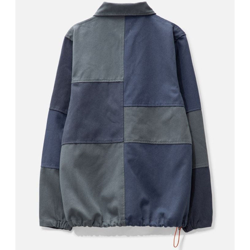 Washed Canvas Patchwork Jacket Navy ウォッシュ キャンバス パッチワーク ジャケット