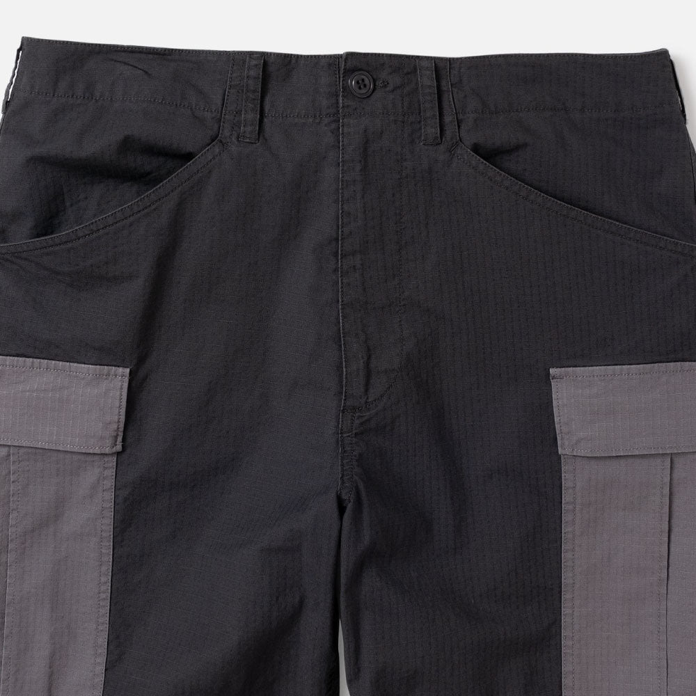 Switched Combat Cargo Pants Gray 切替 リッフ?ストッフ? カーコ? ハ?ンツ