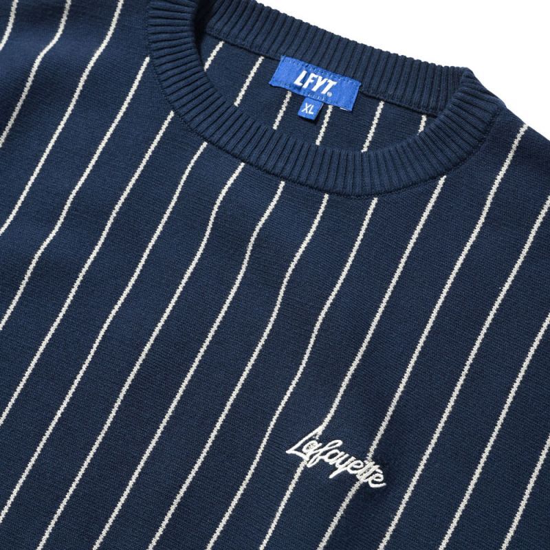 Pinstripe Cotton Sweater ピンストライプ コットン セーター ニット