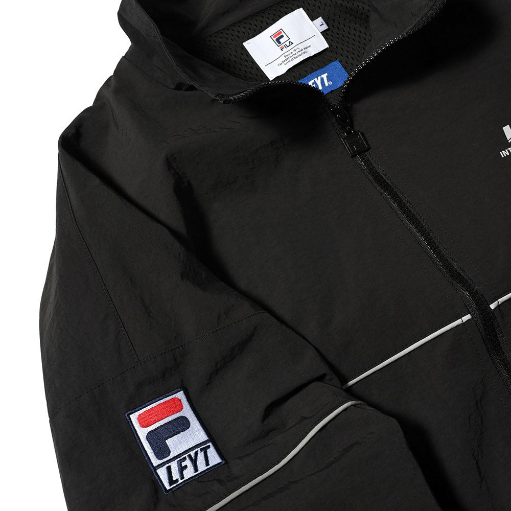 × FILA Track Jacket ナイロン リフレクター パイピング トラック ジャケット