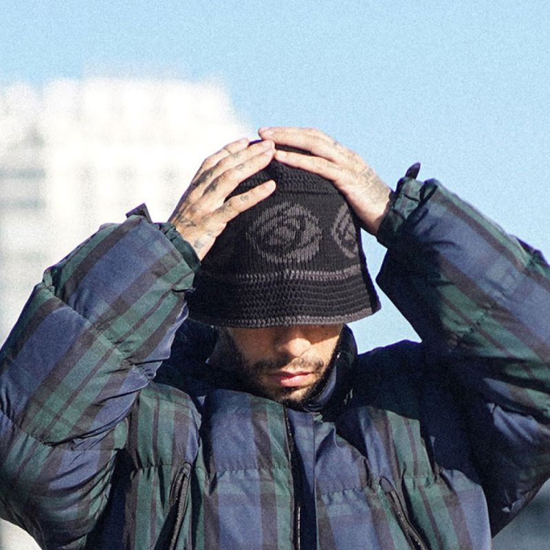 Rose Knit Bucket Hat クロシェ ニット バケット ハット 帽子