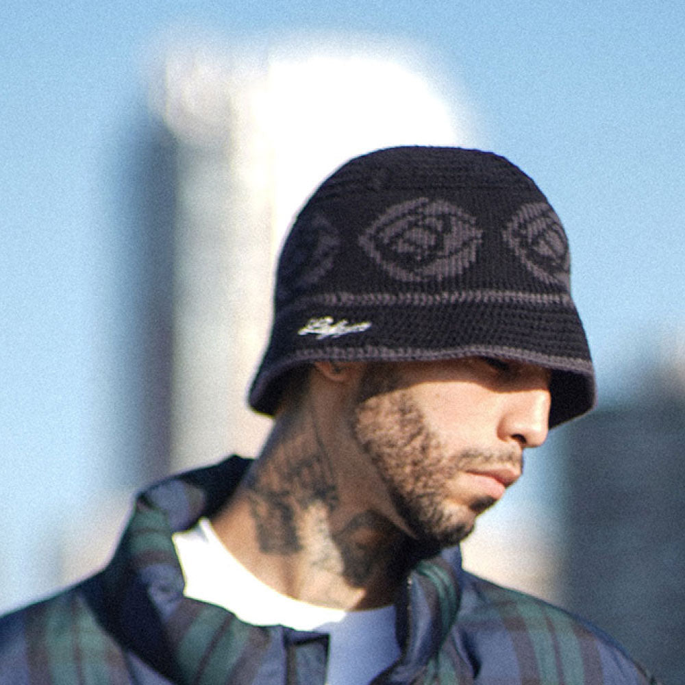 Rose Knit Bucket Hat クロシェ ニット バケット ハット 帽子