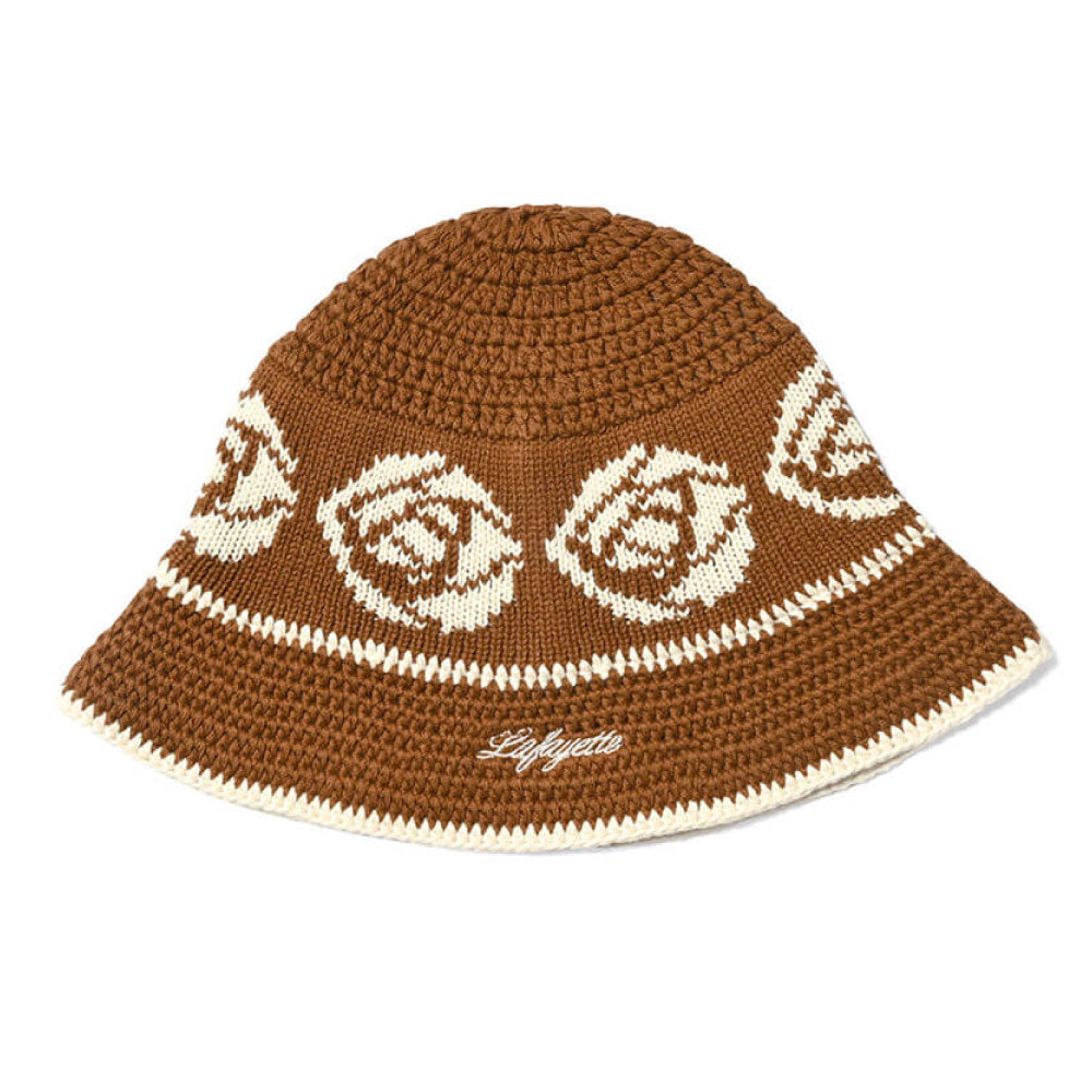 Rose Knit Bucket Hat クロシェ ニット バケット ハット 帽子