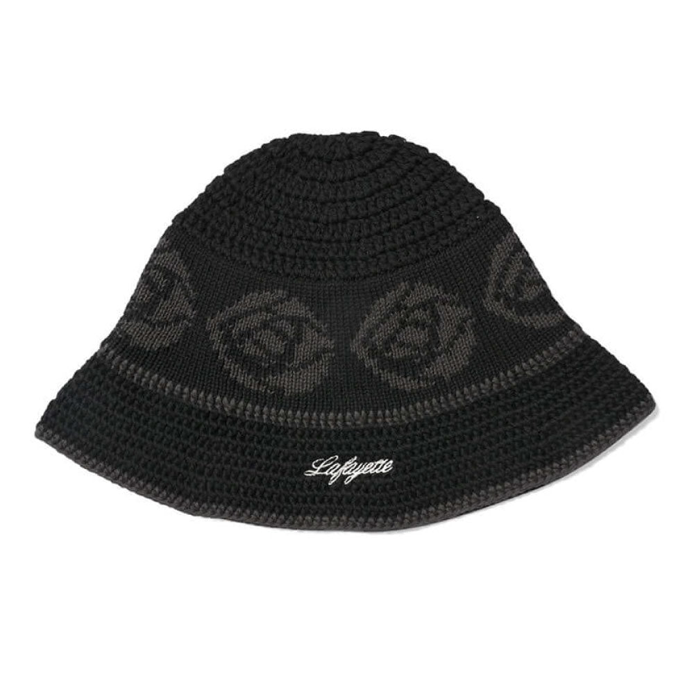 Rose Knit Bucket Hat クロシェ ニット バケット ハット 帽子