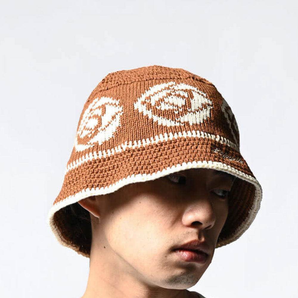 Rose Knit Bucket Hat クロシェ ニット バケット ハット 帽子