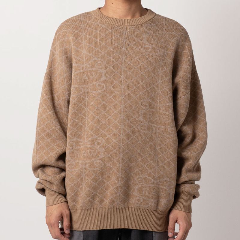 x Raw Rolled Up Knit クルーネック ニット セーター