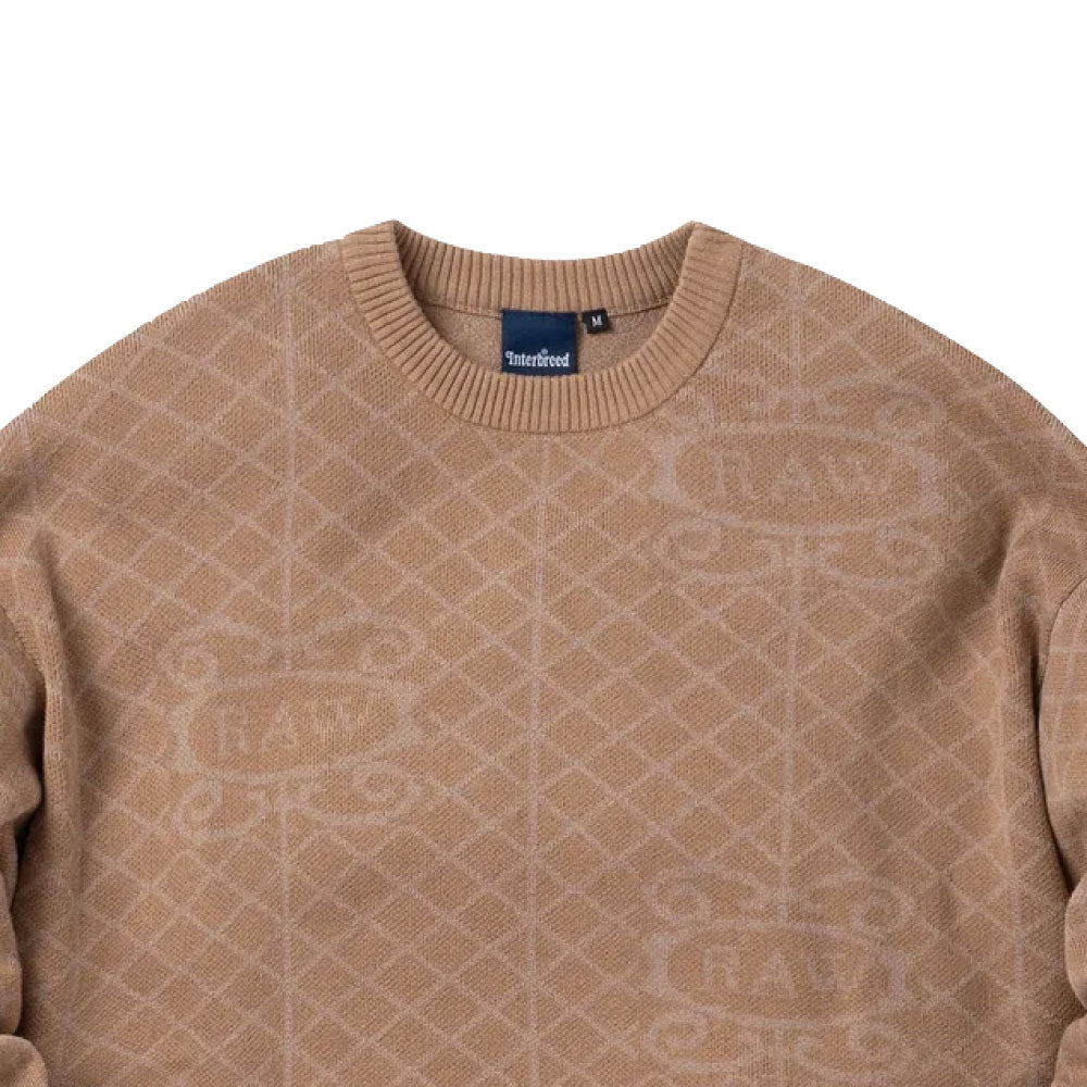 x Raw Rolled Up Knit クルーネック ニット セーター