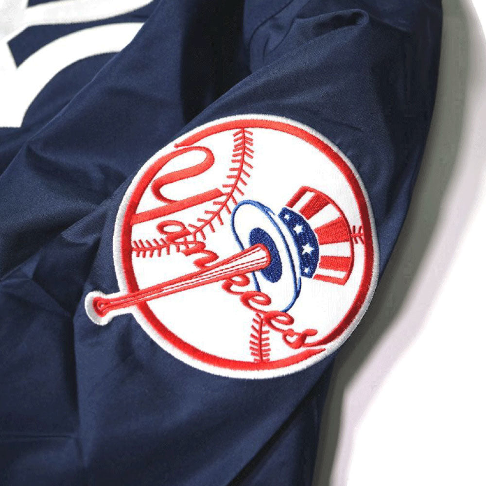 X New York Yankees Pullover Nylon Jacket ニューヨーク ヤンキース ナイロン プルオーバー ジャケット MLB 公式 Official