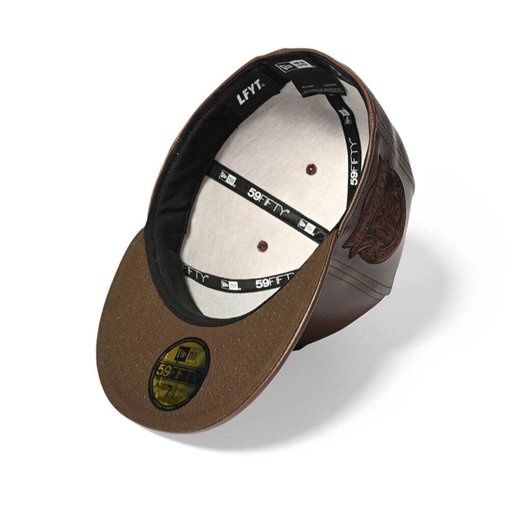 × New Era LF Logo 59Fifty 20th Anniversary Cap "Leather" ニューエラ ロゴ キャップ 帽子