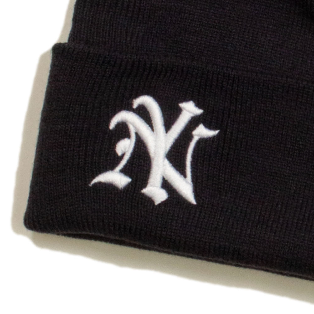NY Logo Beanie Knit Cap ニューヨーク ビーニー ニット キャップ 帽子