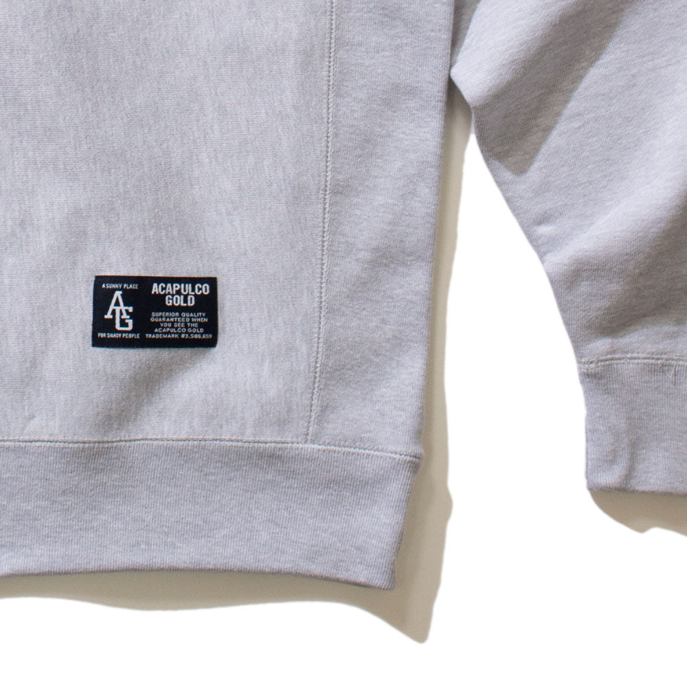 Applique Crewneck Sweatshirt GRY アップリケ クルーネック スウェット