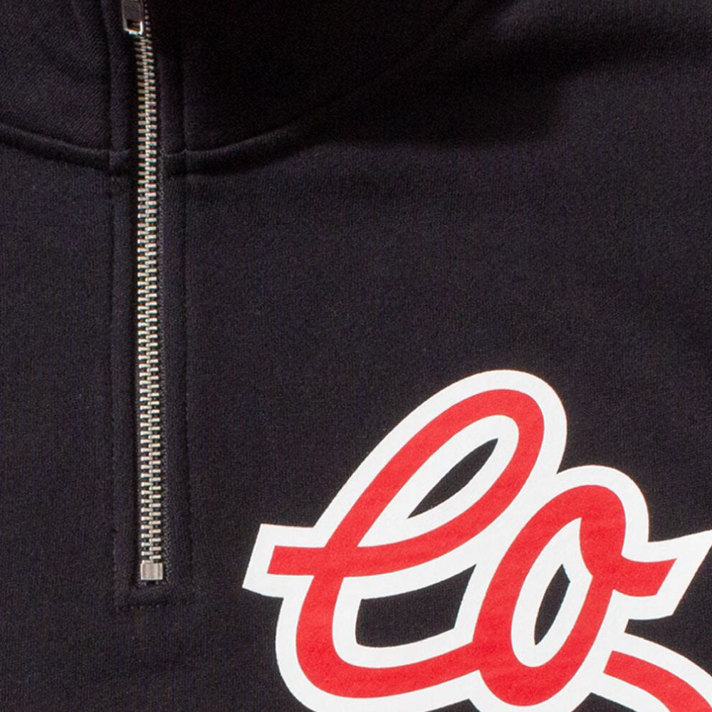 LO Half Zip Sweatshirts BLK ハーフジップ スウェット