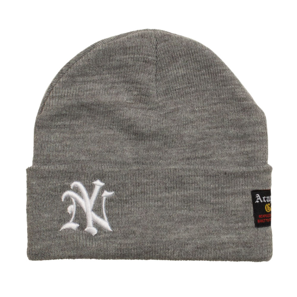 NY Logo Beanie Knit Cap ニューヨーク ビーニー ニット キャップ 帽子