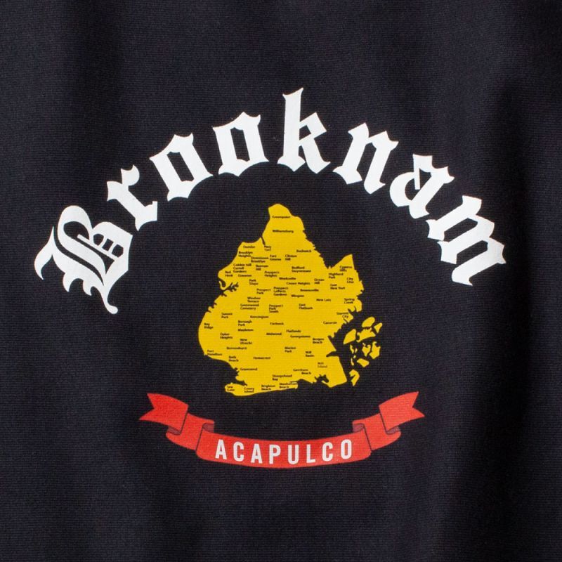 Brooknam Crewneck Sweatshirt BLK ブルックナム クルーネック スウェット