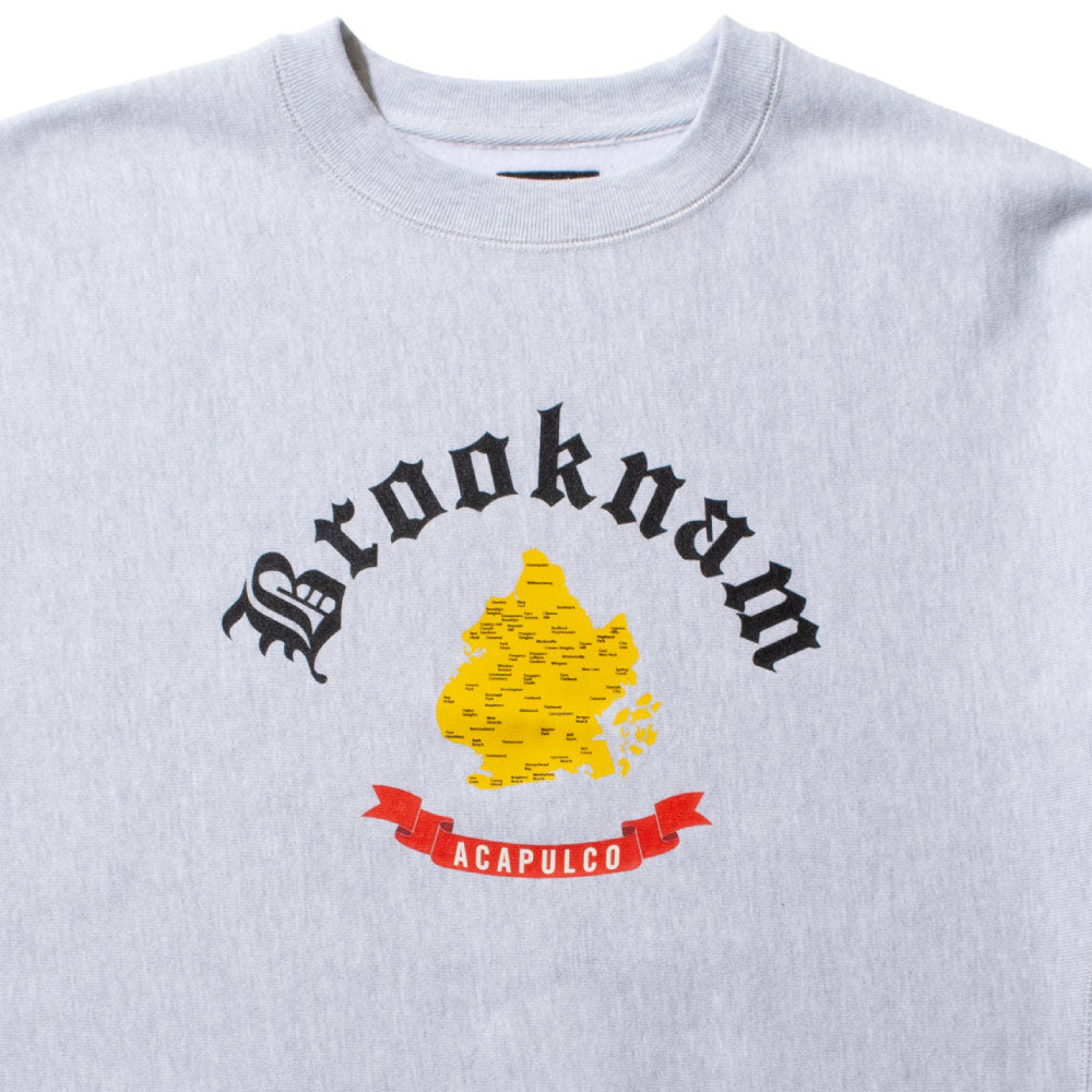 Brooknam Crewneck Sweatshirt GRY ブルックナム クルーネック スウェット