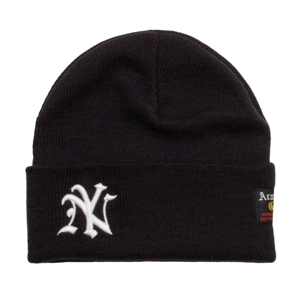 NY Logo Beanie Knit Cap ニューヨーク ビーニー ニット キャップ 帽子
