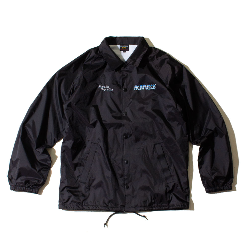 Knight Logo Nylon Jacket Black/Steel ロゴ ナイロン コーチ ジャケット