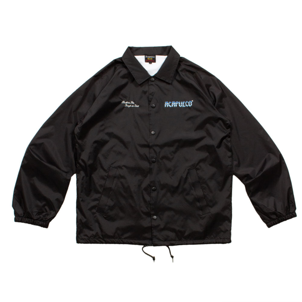 Knight Logo Nylon Jacket Black/Steel ロゴ ナイロン コーチ ジャケット