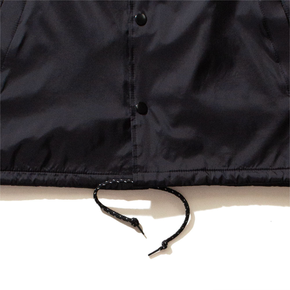 Knight Logo Nylon Jacket Black/Gold ロゴ ナイロン コーチ ジャケット