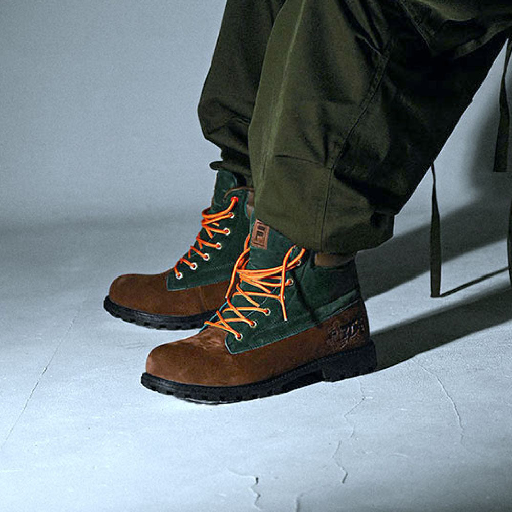 × Grappler Baki Watersedge WP FS Brown Green フィラ グラップラー刃牙 ブーツ