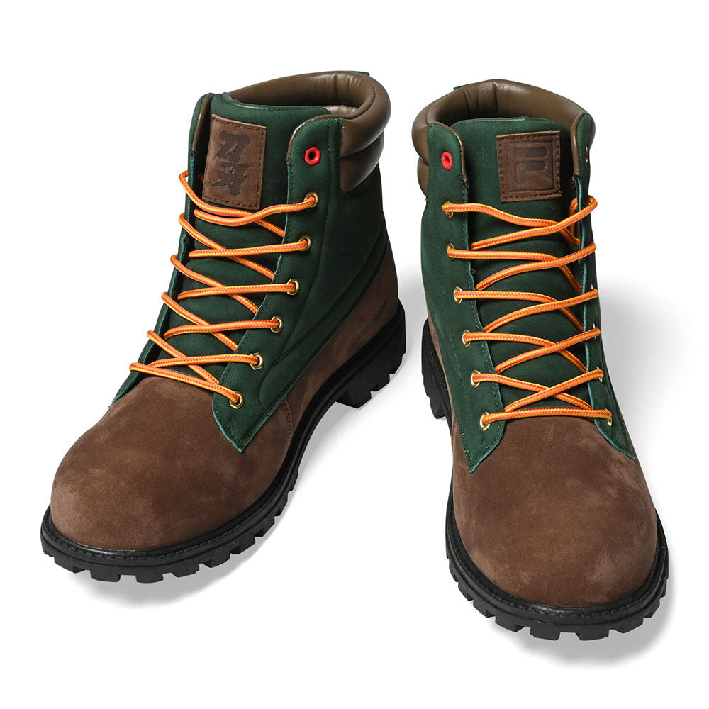 × Grappler Baki Watersedge WP FS Brown Green フィラ グラップラー刃牙 ブーツ