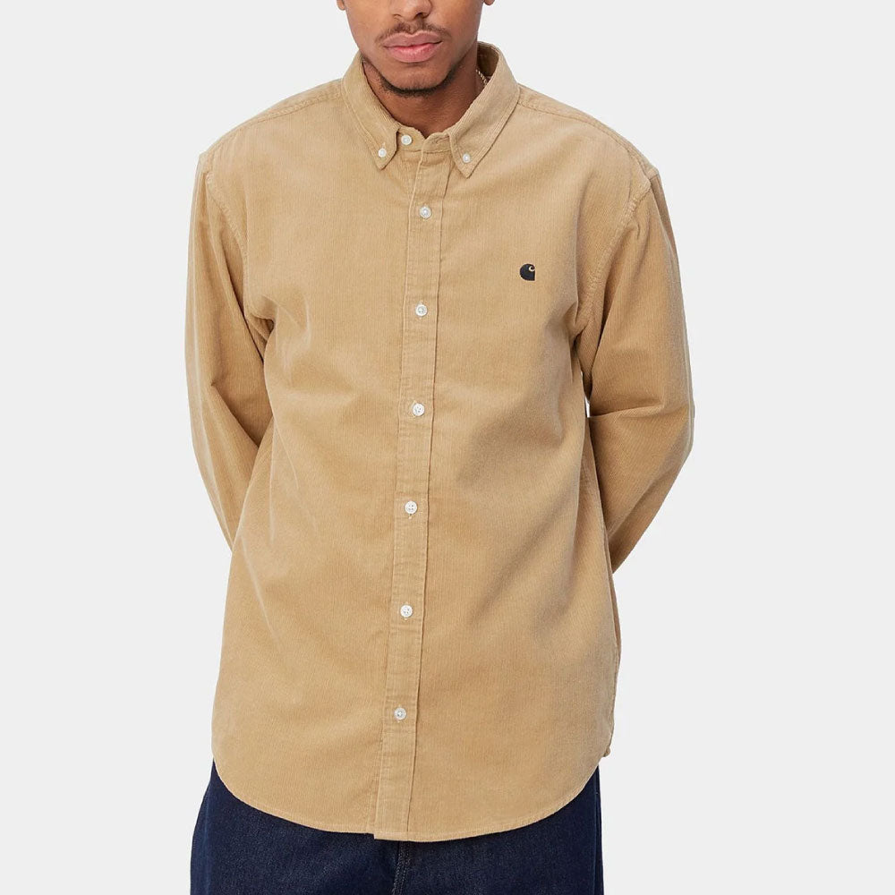 Madison Fine Cord L/S Shirt Sable Beg マディソン コーデュロイ 長袖 ワーク シャツ