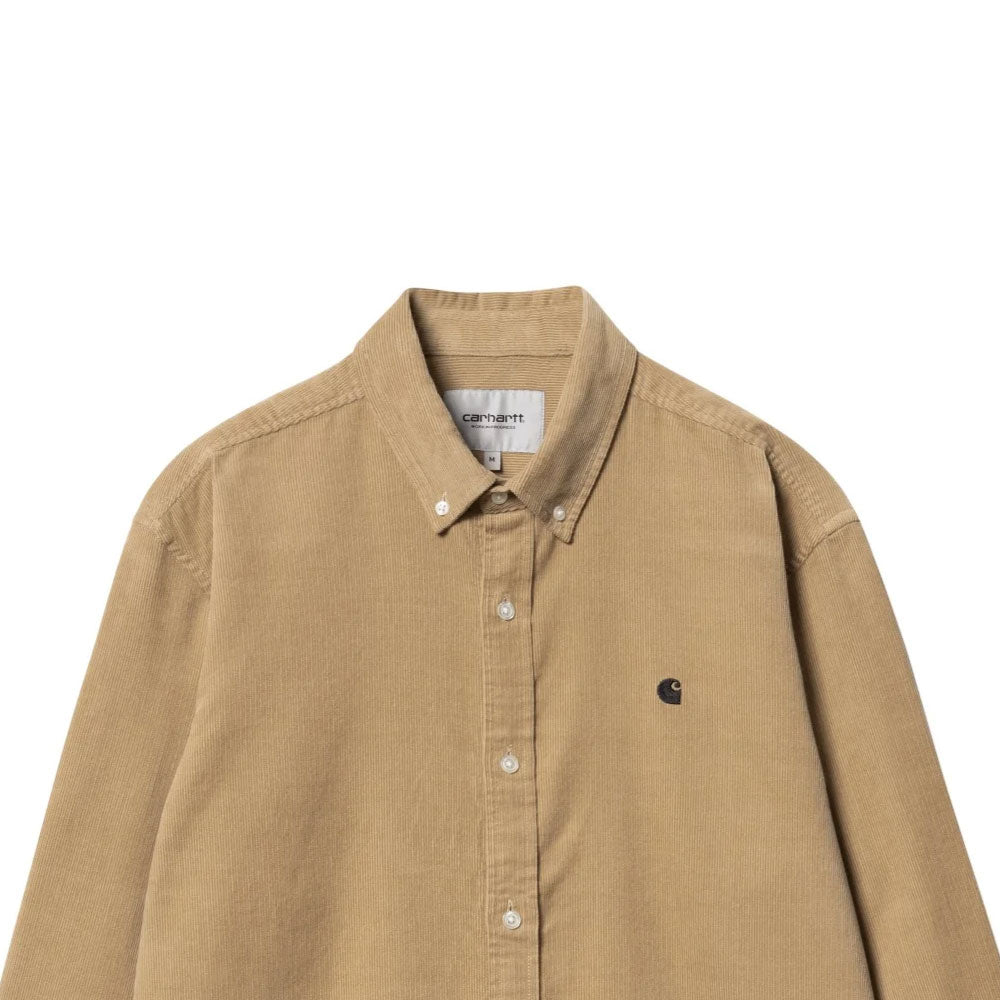 Madison Fine Cord L/S Shirt Sable Beg マディソン コーデュロイ 長袖 ワーク シャツ