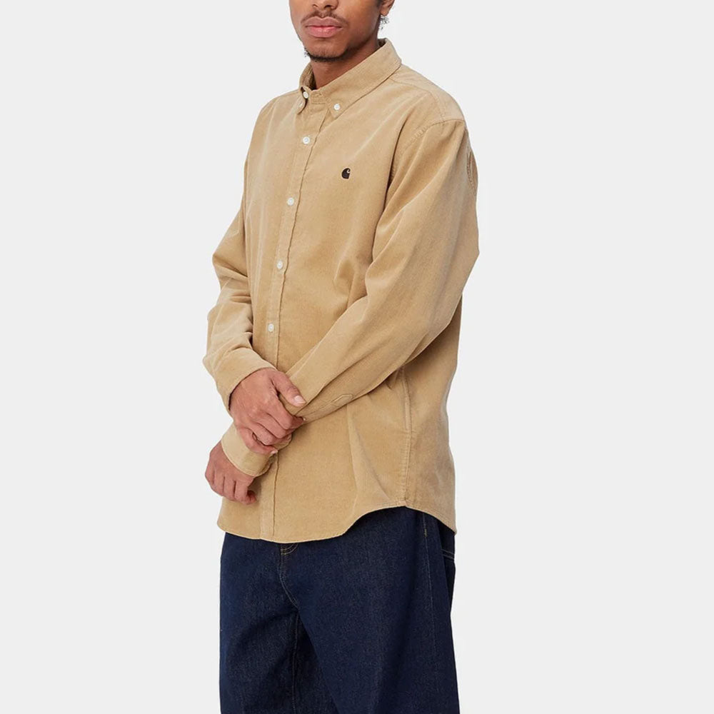Madison Fine Cord L/S Shirt Sable Beg マディソン コーデュロイ 長袖 ワーク シャツ