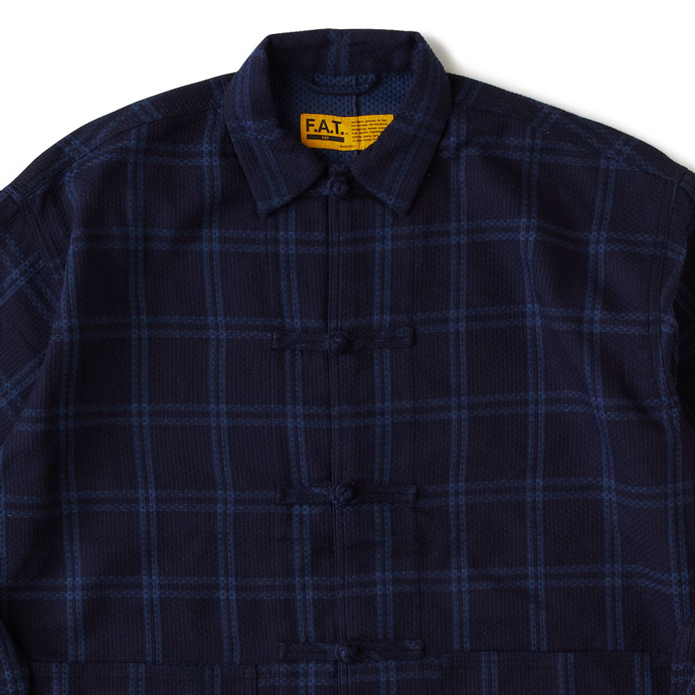 NEEDLER L/S Shirt チェック チャイナ 長袖 シャツ ジャケット