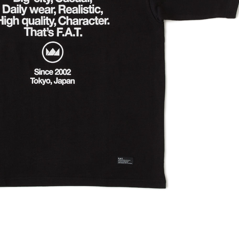 CRUX S/S Logo Tee BLK 半袖 ヘヴーウェイト Tシャツ 13oz