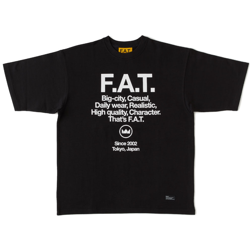 CRUX S/S Logo Tee BLK 半袖 ヘヴーウェイト Tシャツ 13oz