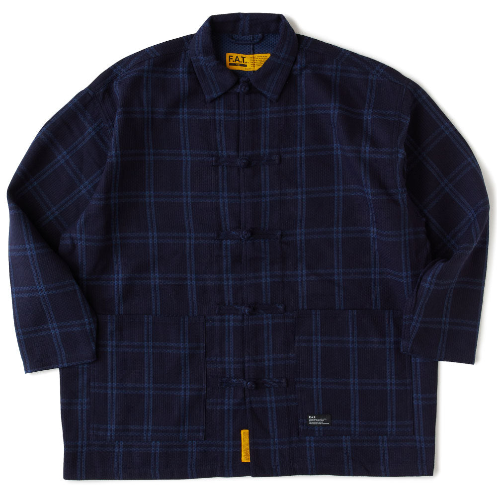 NEEDLER L/S Shirt チェック チャイナ 長袖 シャツ ジャケット