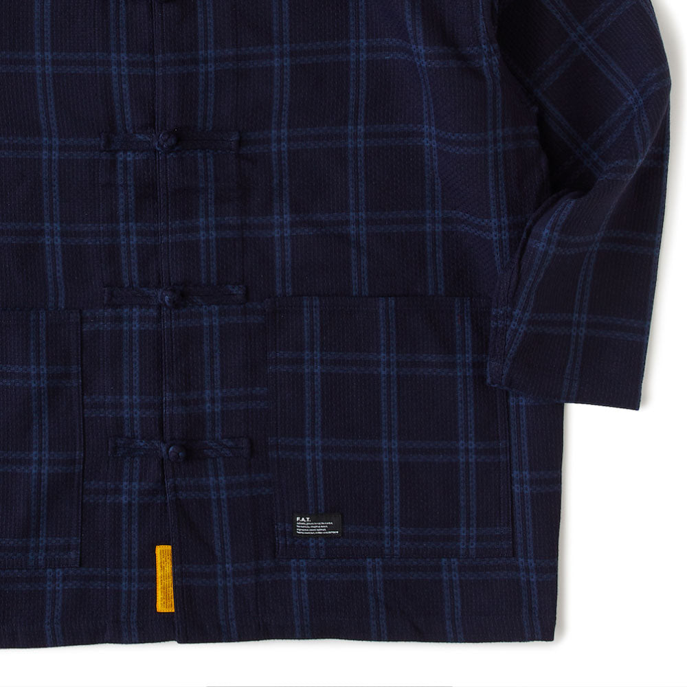 NEEDLER L/S Shirt チェック チャイナ 長袖 シャツ ジャケット