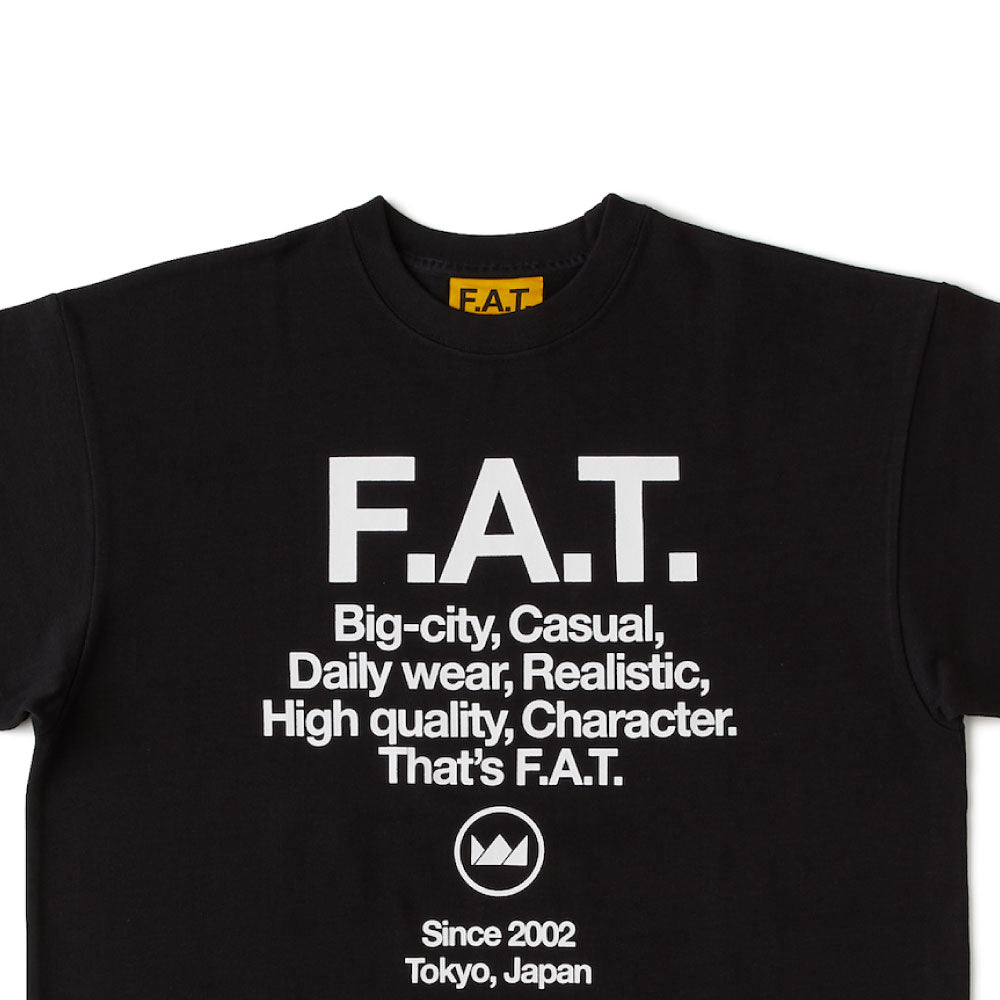 CRUX S/S Logo Tee BLK 半袖 ヘヴーウェイト Tシャツ 13oz