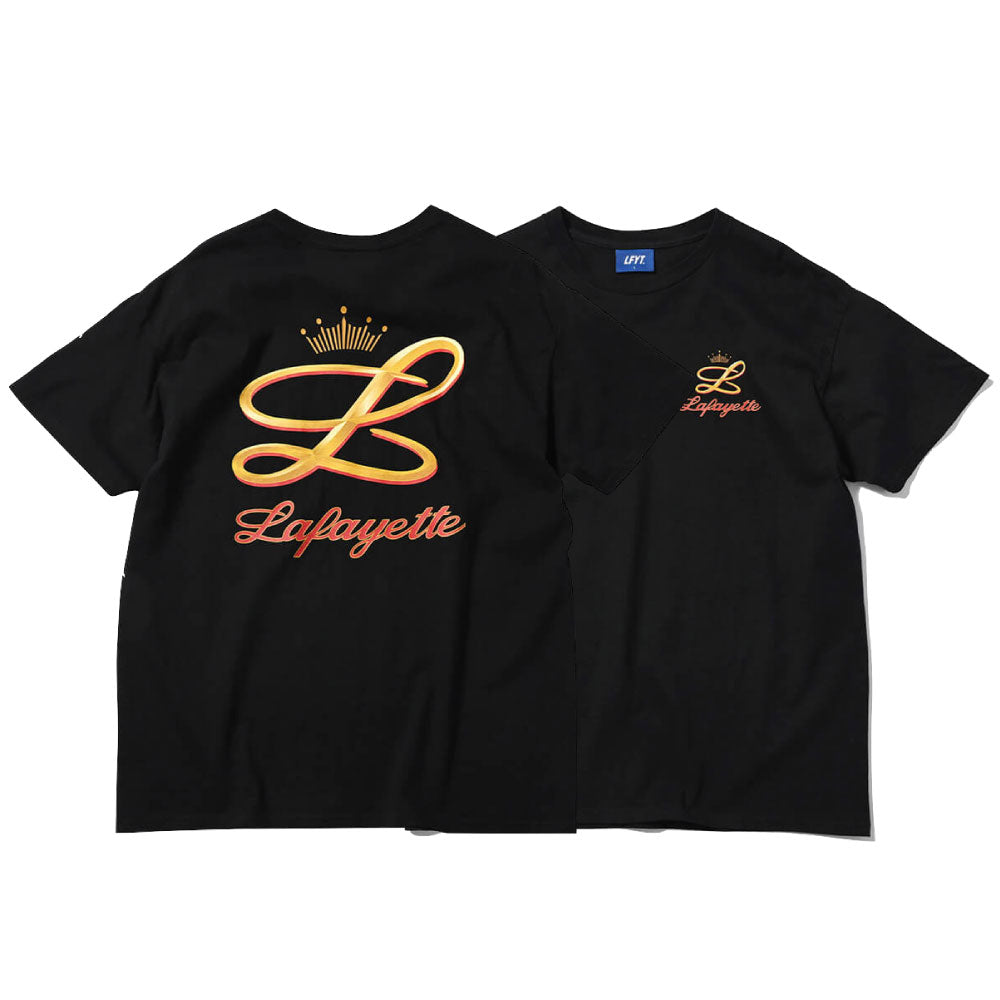 Gold L Logo S/S Tee BLK ゴールド ロゴ 半袖 Tシャツ