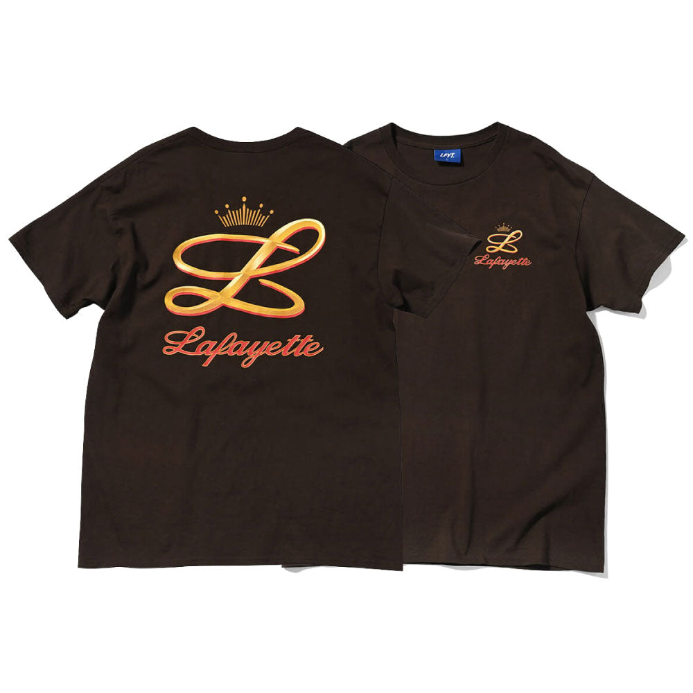 Gold L Logo S/S Tee BRN ゴールド ロゴ 半袖 Tシャツ